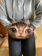 【清仓】猫咪神烦狗暖手抱枕靠垫毛绒玩具布娃娃床上枕头不退不换