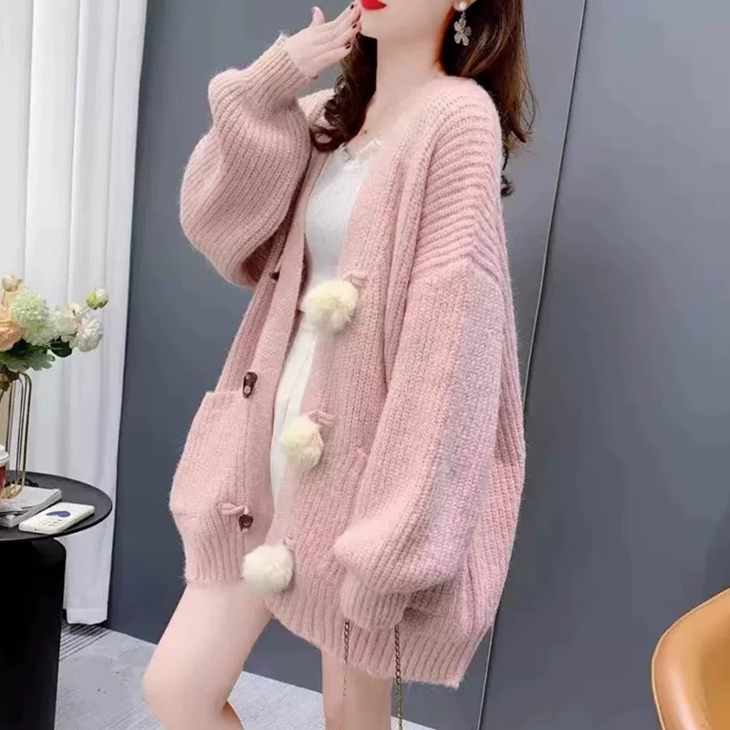 Tide, свитер, осенний кардиган, куртка, plus size, вестерн, корейский стиль
