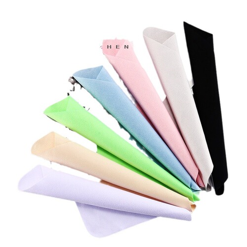 6 points per piece of glasses cloth multi-color suede brushed needle one needle two needle three microfiber cloth 2000 pieces