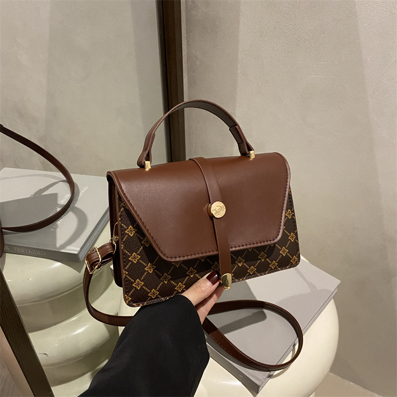 Bolsos para damas 2025 Este año, estilo perezoso, bolso de mensajero retro, bolso pequeño para axilas, bolso de hombro de alta gama