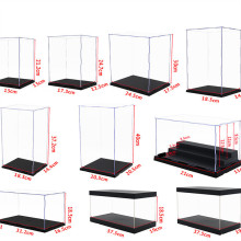 亚克力黏土乐高积木拼装高透明手办模型收纳柜展示盒玩具防尘罩
