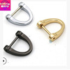 Screw, golden metal removable bag accessory with accessories