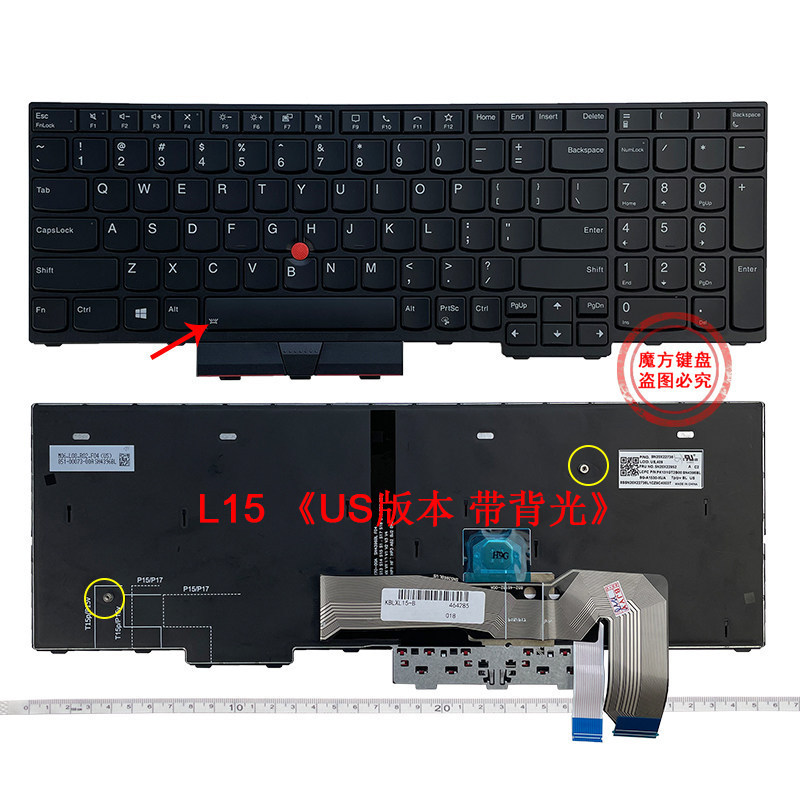 Suitable for Lenovo ThinkPad L15 Gen1/2/3/4 Keyboard T15P P15V Gen1 Gen2 Gen3