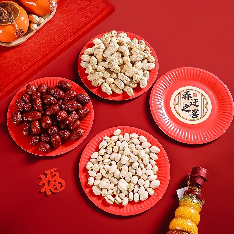 Plato de frutas de la casa nueva decoración de la casa nueva casa en la casa suministros ceremoniales de comida de bocadillos de dulces