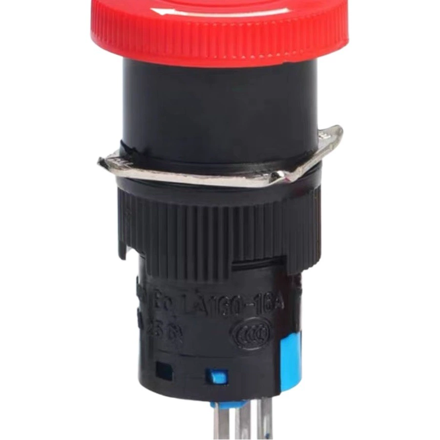 Кнопка аварийной остановки 16 мм LA16-11ZS Источник питания оборудования Аварийная остановка Размер сбоя питания Самоблокирующийся переключатель с грибовидной головкой