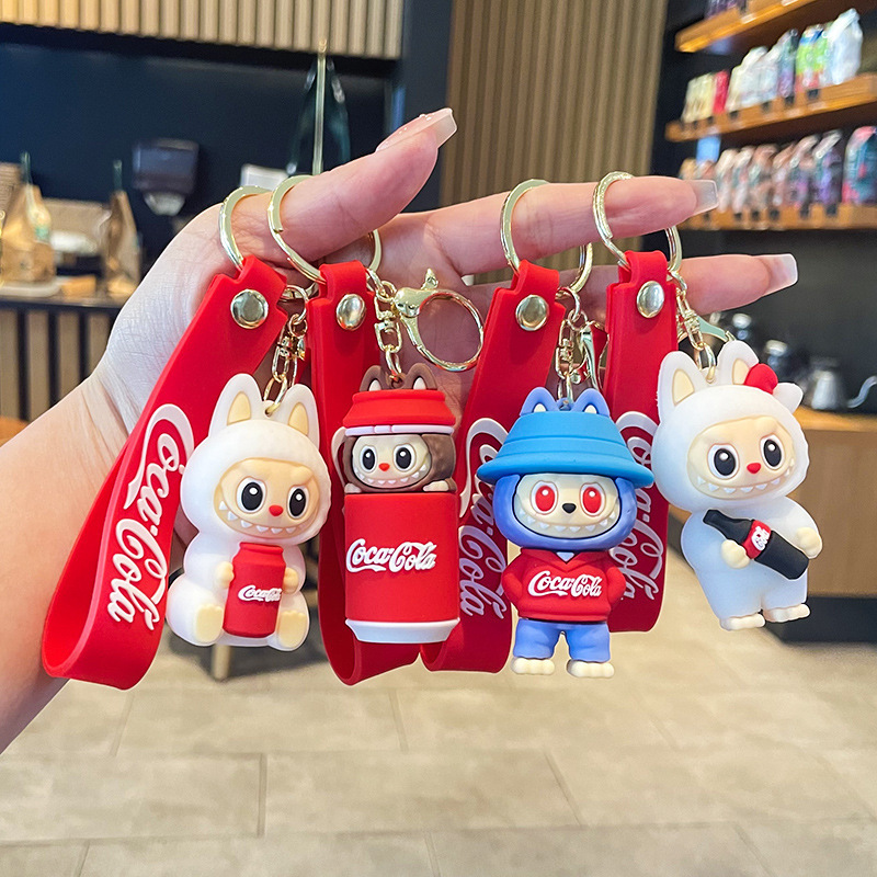 新しいクロスボーダーラブブ漫画コーララブブウサギキーホルダー人形かわいいバッグペンダントギフト|undefined