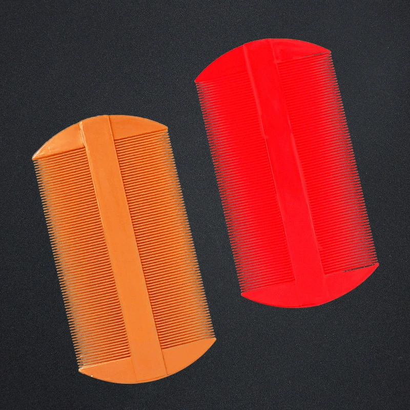 Расческа на решетке в один юань пластиковая Двусторонняя расческа для очистки кожи головы от вшей парикмахерские Детские Взрослые портативные оптом