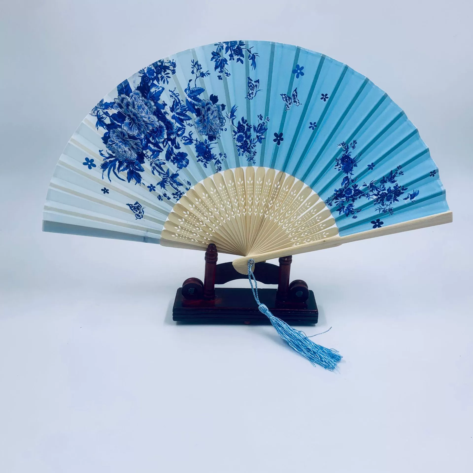 Folding Hand Fan Hanfu Style, Silk-screen Print, High-definition Patterns, Fine Workmanship