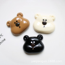 卡通烤漆小熊头点油维尼熊贴片亚克力配件diy头饰手机壳材料素材