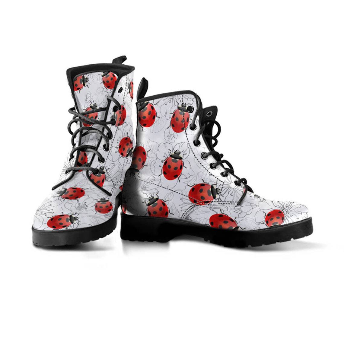 Title 4, Womens High-Top Combat Boots Seven Star Ladybi...