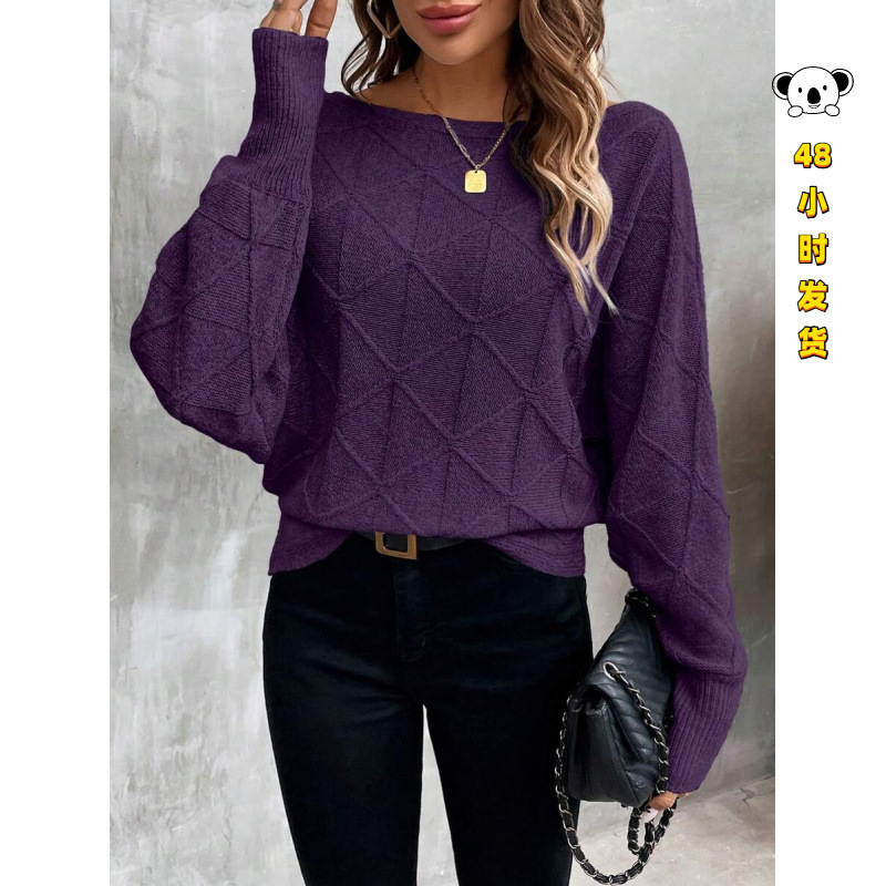Y 53727 Textured off-shoulder sweater Y 53727 Textured off-shoulder sweater