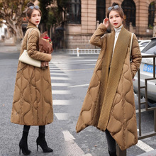 羽绒服女款2025新款冬季时尚洋气中长款羽绒服白鸭绒外套气质好看