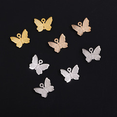 diy復古立體小蝴蝶吊片鐵花片仿電腦片步搖頭飾流蘇材料飾品配件