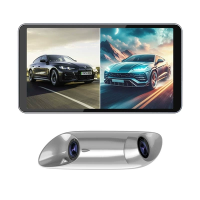 for front, rear, left — Driving recorder - k602-dual-channel-with-bsd-and-gps-silver