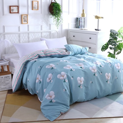 Single piece pure cotton quilt cover for home use four seasons single and double cotton quilt cover single product student dormitory bedding wholesale