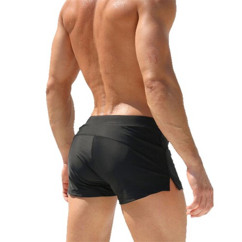 European and American new men's swimming trunks, boxer quick-drying beach trunks, swimsuits for men, vertical pocket swimming trunks foreign trade