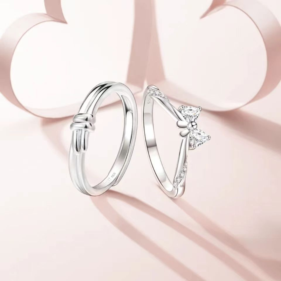 Xinyijia princess dream ring female niche design girlfriends ring birthday gift couple proposal ring niche