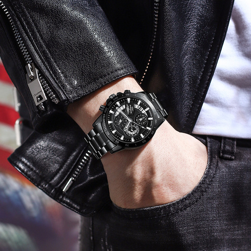 Watches for men wholesale mechanical hollow fully automatic mechanical watch waterproof luminous cross-border quartz watch