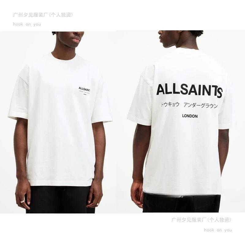 Europe American Niche Trend Brand All Saints T-Shirt Summer