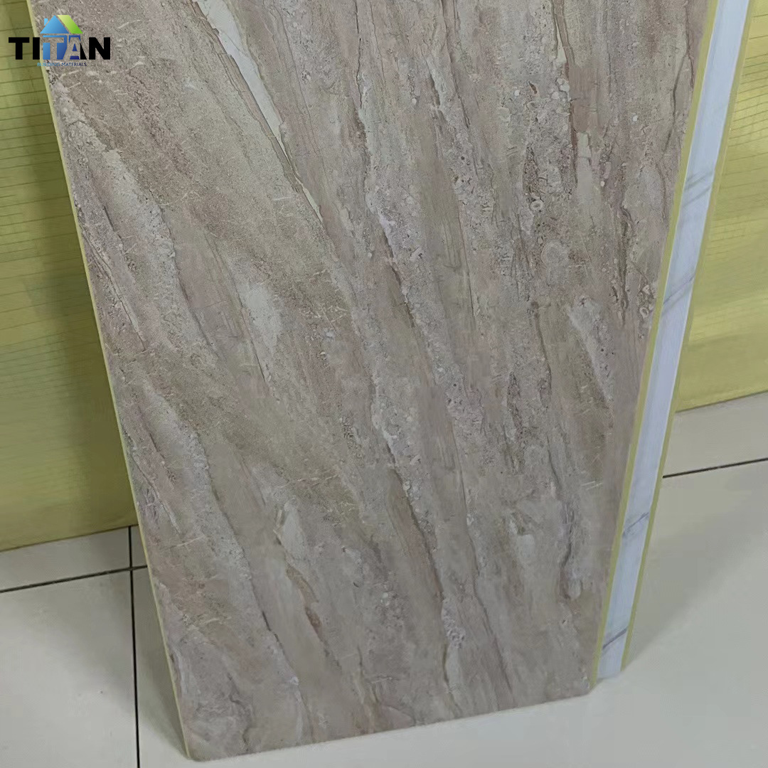 Exportación PVC fuelle plástico acero PVC techo 9mm espesor 30cm ancho transferencia blanco