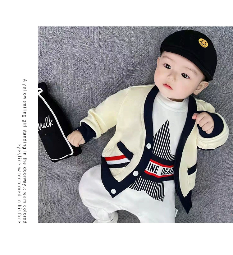 Children's cotton bodysuit, jacket, cute cardigan, cap, hat