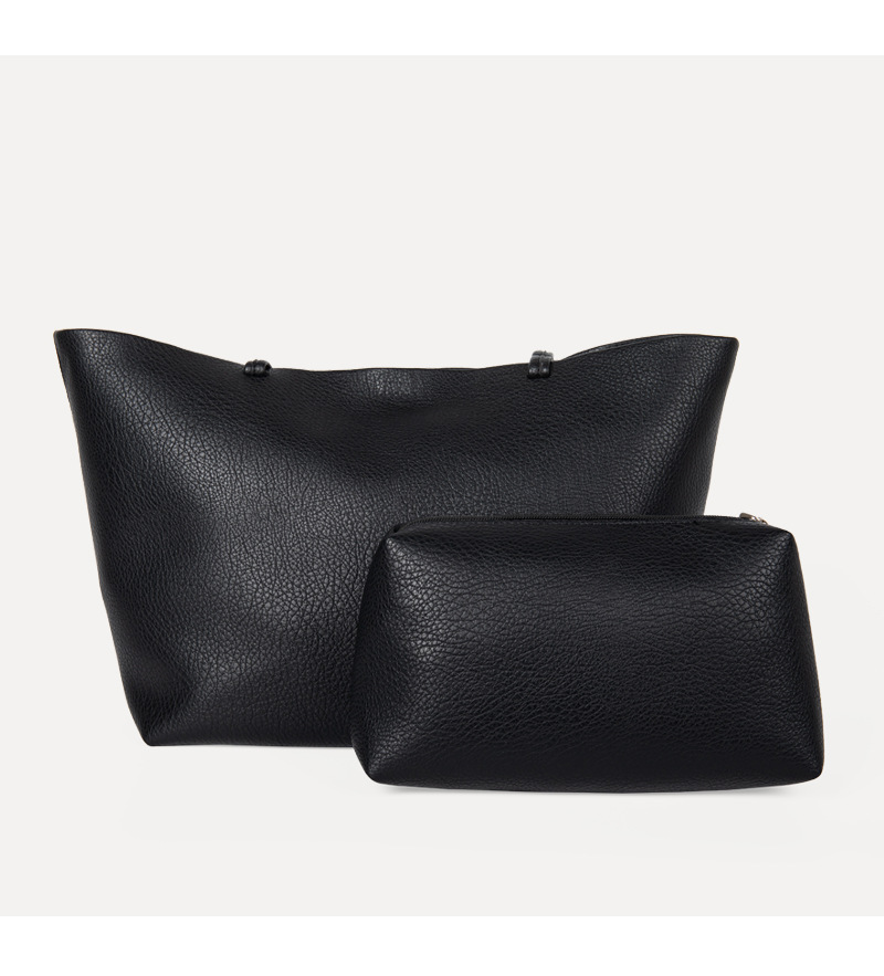 Nuevo diseño de nicho coreano, bolso de hombro de cuero suave con estampado de lichi para mujer, bolso de mano sencillo de gran capacidad para desplazamientos diarios_voghion.com