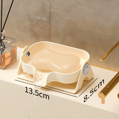 浴室の軽い豪華な石鹸の箱の石鹸の棚のトイレは穴を開けないで吸盤の壁掛け式の排水棚の家庭用の収納をかけます。