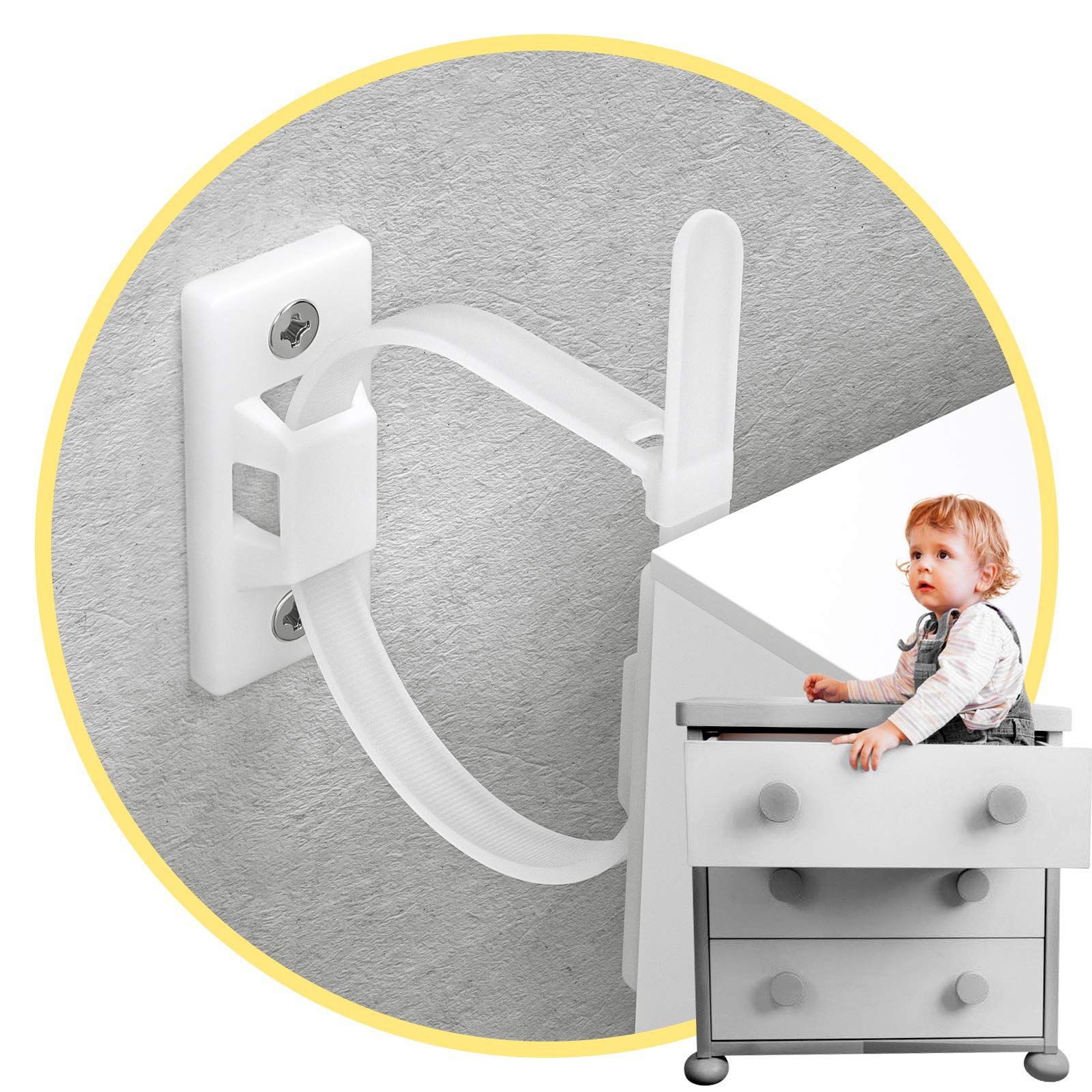 Ребенок защищать Анти -тип мебель якорь комплект Предотвращать с застежкой шкаф Предотвращать с одеждой шкаф мебель Анти -точное устройство шкаф Настенный якорь
