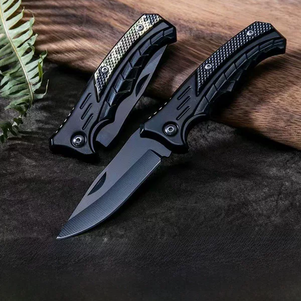 New outdoor folding knife multi-functional stainless steel camping outdoor knife multi-functional fruit knife barbecue knife wholesale