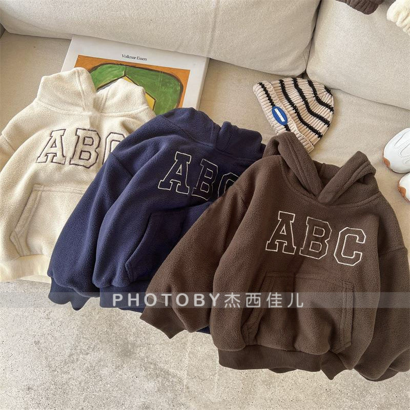 Детский комплект тёплой одежды ABC, худи для отдыха + шорты, размеры 80–140 см