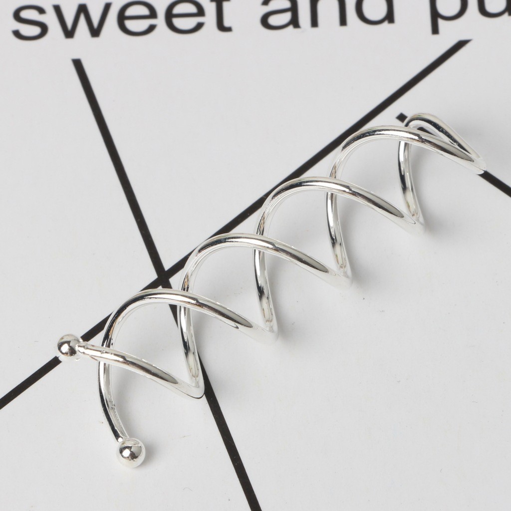 Corea del Sur nuevos accesorios para el cabello peluquería espiral clip forma giratoria horquilla updo herramienta oro plata updo espiral horquilla