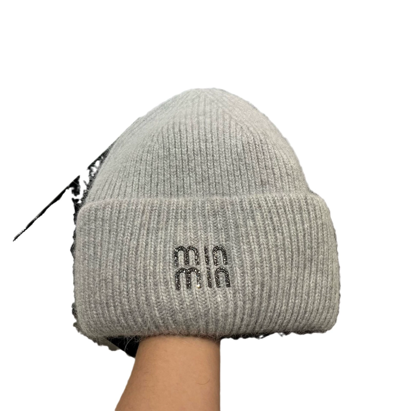 Keep warm velvet knitted hat, Korean style, increased thickness