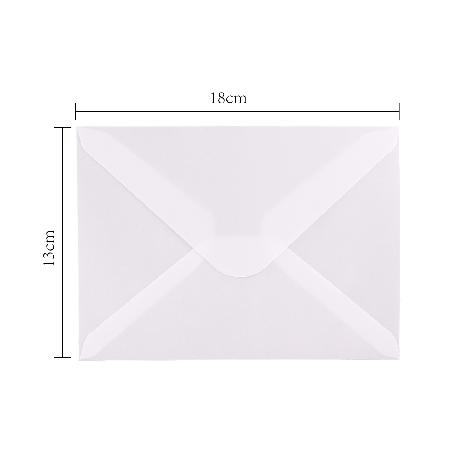 Sobres de papel de ácido sulfúrico transparente al por mayor bolsa de embalaje de invitación de boda tarjeta de bronceado manicura de sentido avanzado bolsa de sobres en blanco