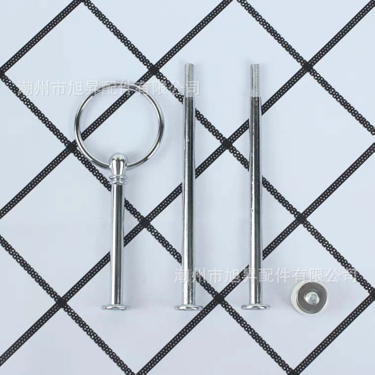 Placa de pastel redonda percha soporte de placa de fruta doble aleación de zinc de tres capas Placa de merienda Placa de fruta Placa de cadena de metal estante