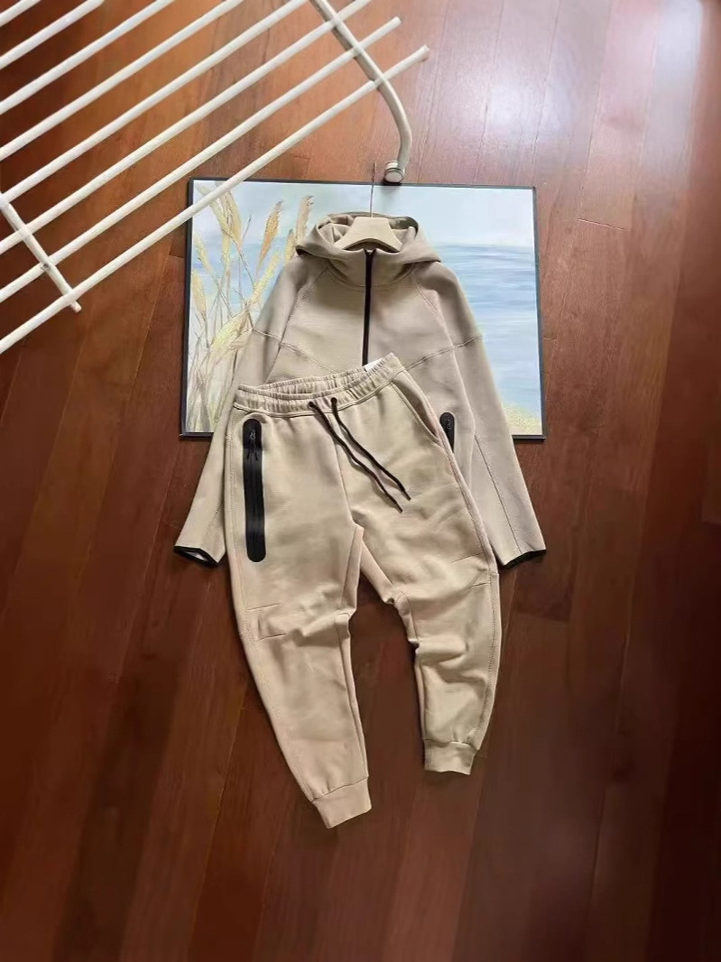 2025 primavera deportes casuales multicolores capa de aire algodón encapuchado hombre 922 abrigo y 002 juego de pantalones