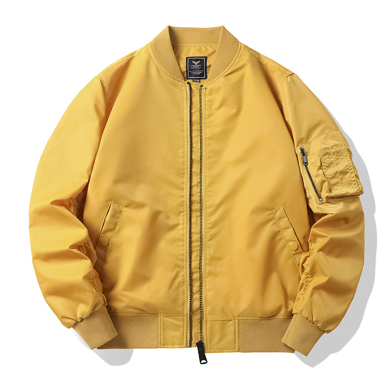 Autumn and winter jacket live source [plus cotton/thin] air force ma1 bomber jacket male bomber jacket