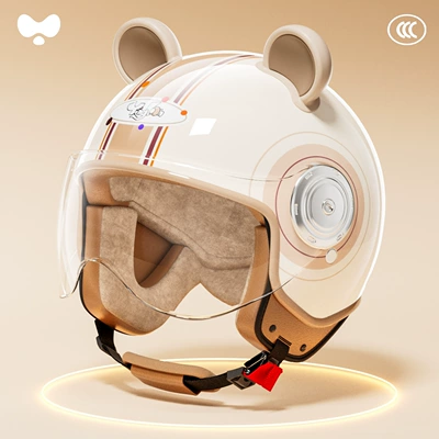 Yinglan New National Standard 3C Certified Electric Motorcycle Helmet for Men and Women Winter Warm Full-Face Helmet Battery Car Safety Helmet (Motosiklet kaskı (dəbilqə)) - 3c-adult-white-hd-short-lens-class-a-new-national-standard-one-size-fits-all