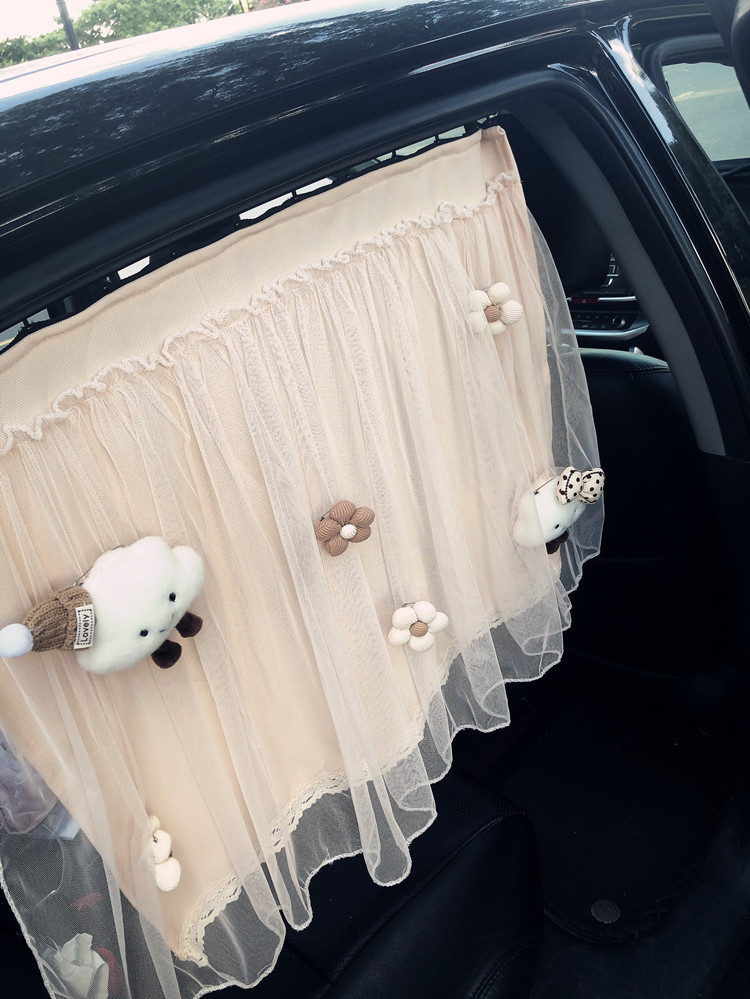 Car Window Sunshade, In-Car Sun Protection Curtain, Car-Mounted Baby Sleeping Privacy Curtain for Front and Rear Seats