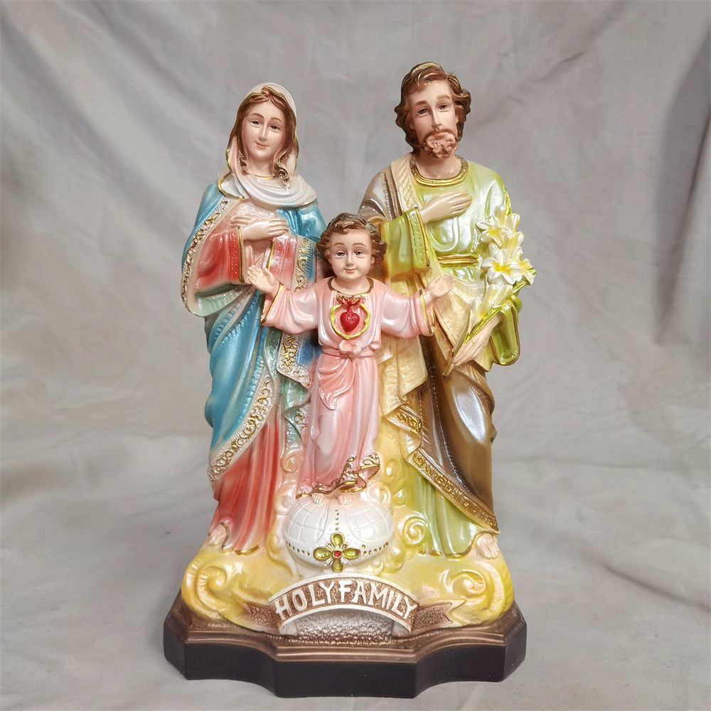 40cm Sagrada Familia tres estatuas de la iglesia regalos minimalistas como la casa sala de estar ornamentos de resina artesanía