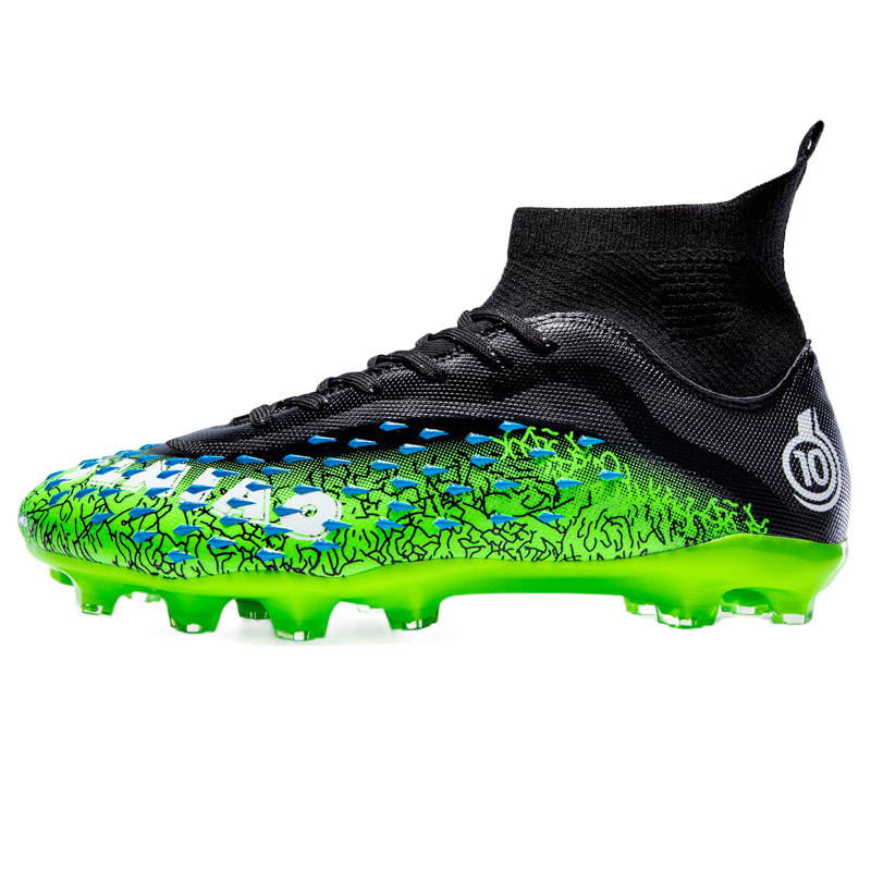 Botas de fútbol AG Long para hombre, para estudiantes, adultos, para exteriores, césped, competición, entrenamiento, con clavos rotos_voghion.com