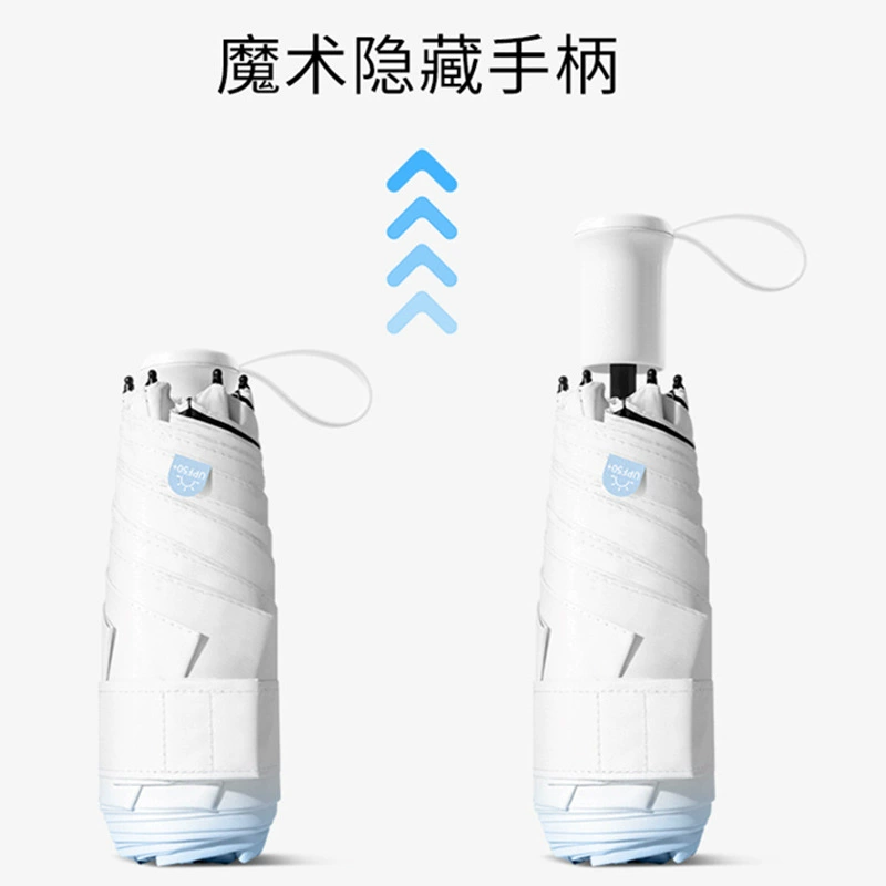 Handle, handheld umbrella solar-powered, gradient, factory direct supply