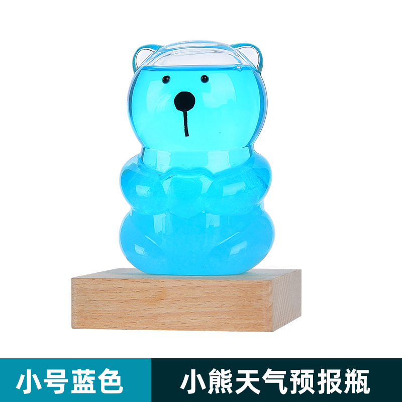 Pronóstico del tiempo Botella Bear Weather Botella Regalo de cumpleaños Regalos creativos Decoración de escritorio Fábrica Venta al por mayor Botella de tormenta