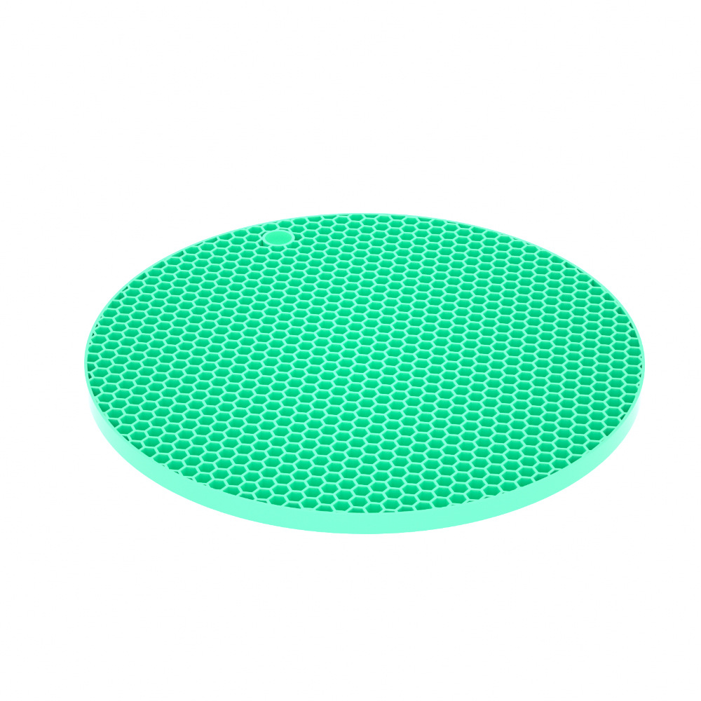 원형 코스터, 그릇 매트 17.5cm, 청록색