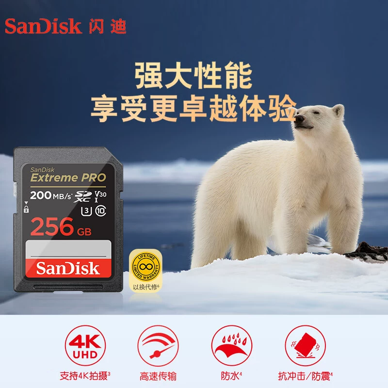 Карта памяти Sandisk для камеры, накопитель