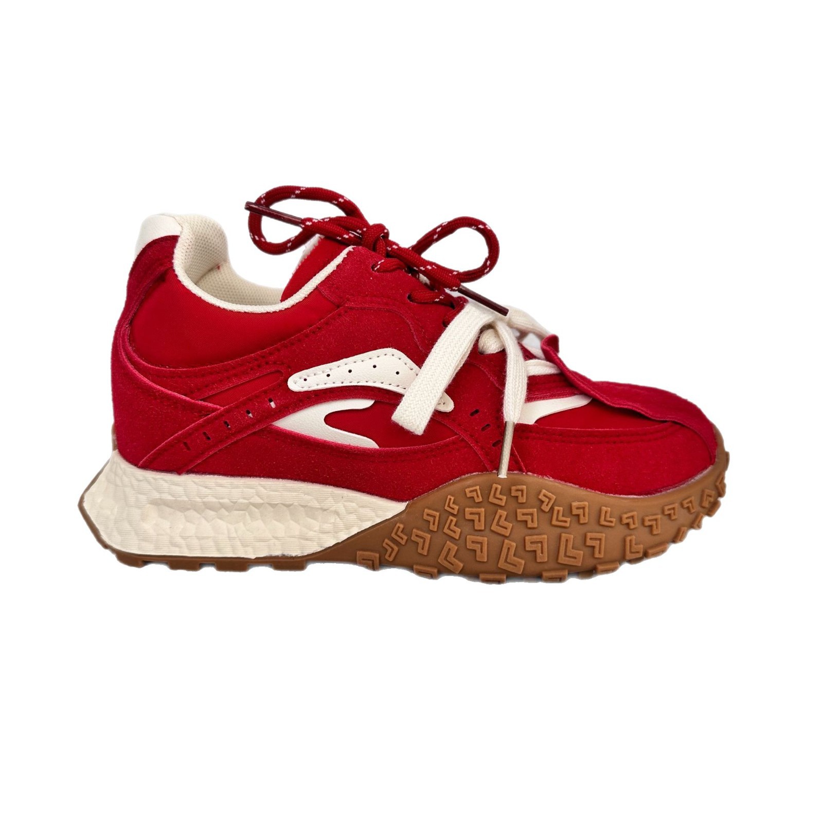 A9906 estilo de Hong Kong zapatos deportivos de palomitas de maíz de suela gruesa para mujer 2025 primavera y otoño nuevos zapatos casuales transpirables chic