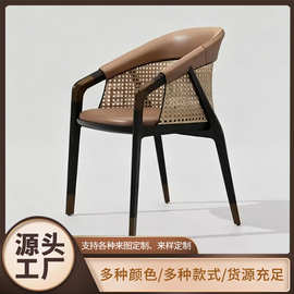 售楼处接待洽谈餐椅现代轻奢简约酒店大堂会所休闲设计师家具
