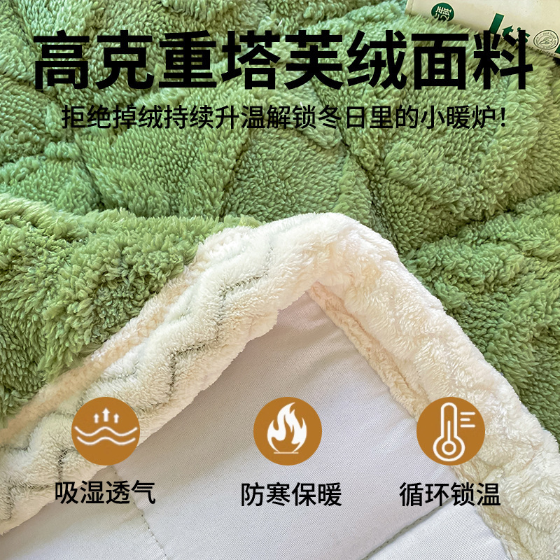 牛乳の絨毯のクッションの家庭用の敷き布団は冬に絨毯と保温ベッドの敷き布団に敷かれています。|undefined