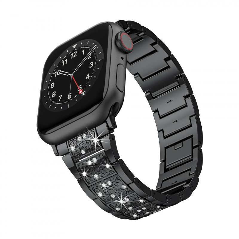 Совместимость с Apple Watchs10 Apple Watch с текстурированным металическим браслетом женские iwatch87se роскошь