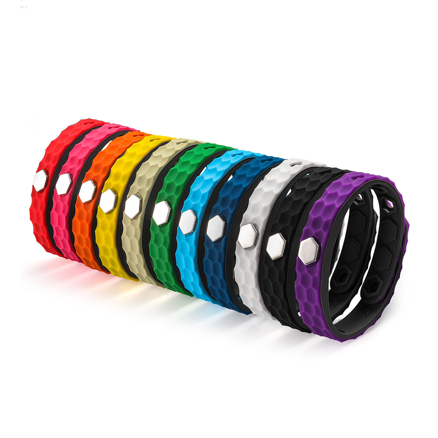 Pulsera antiestática de silicona antiestática inalámbrica pulsera de silicona de iones negativos deportes al aire libre correa de muñeca de los hombres