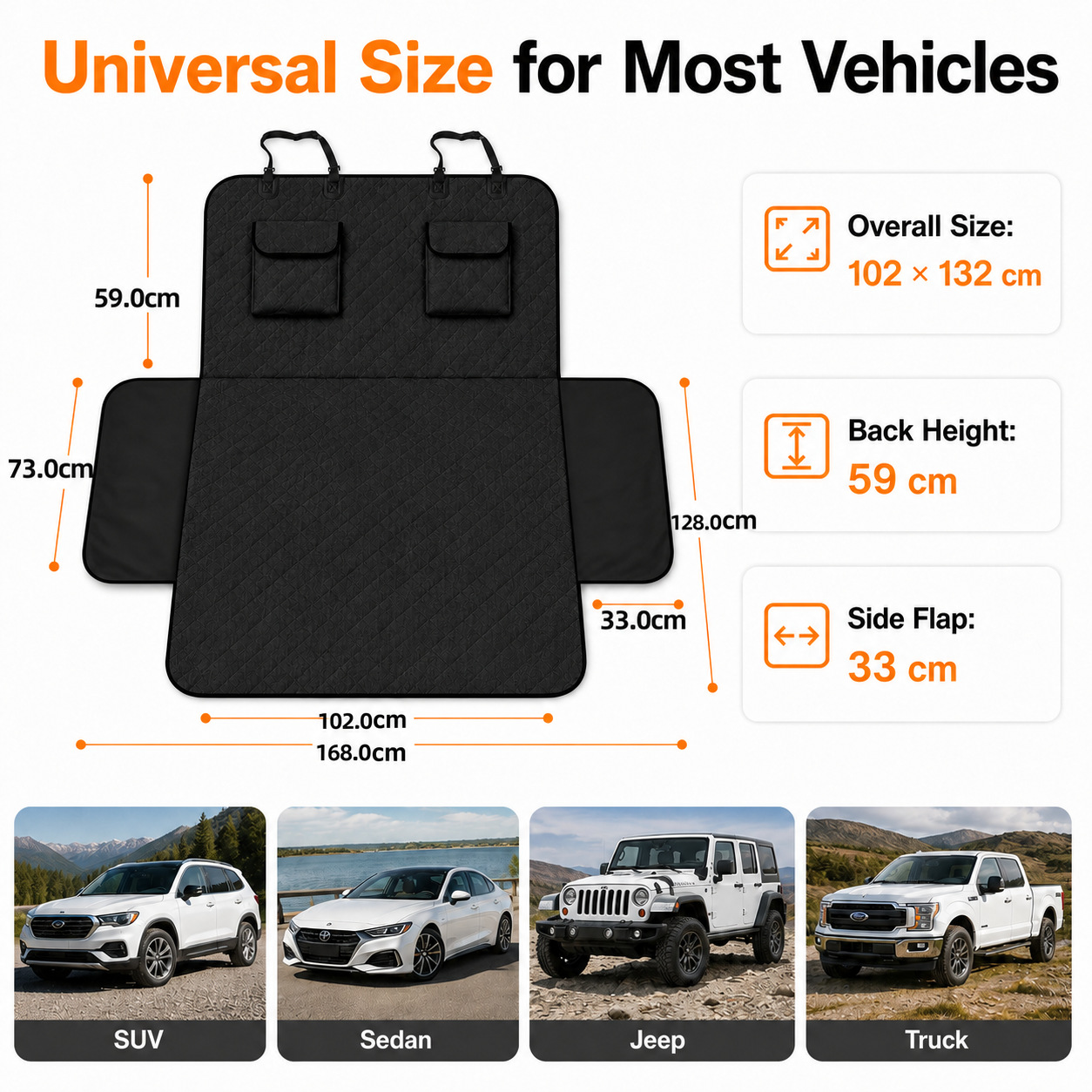 Amazon trunk Car Pet Mat universal car trunk mat cloth anti-dirty waterproof car dog cushion